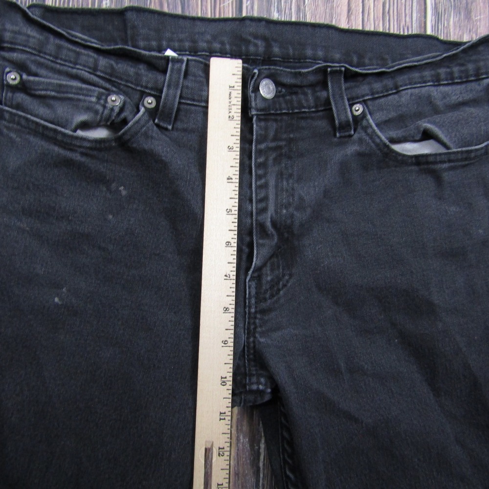 Levi's 511 Slim Fit Jeans Mens 34x32 Black Stretch Denim 04511-1907 - Picture 8 of 9
